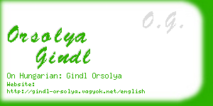 orsolya gindl business card